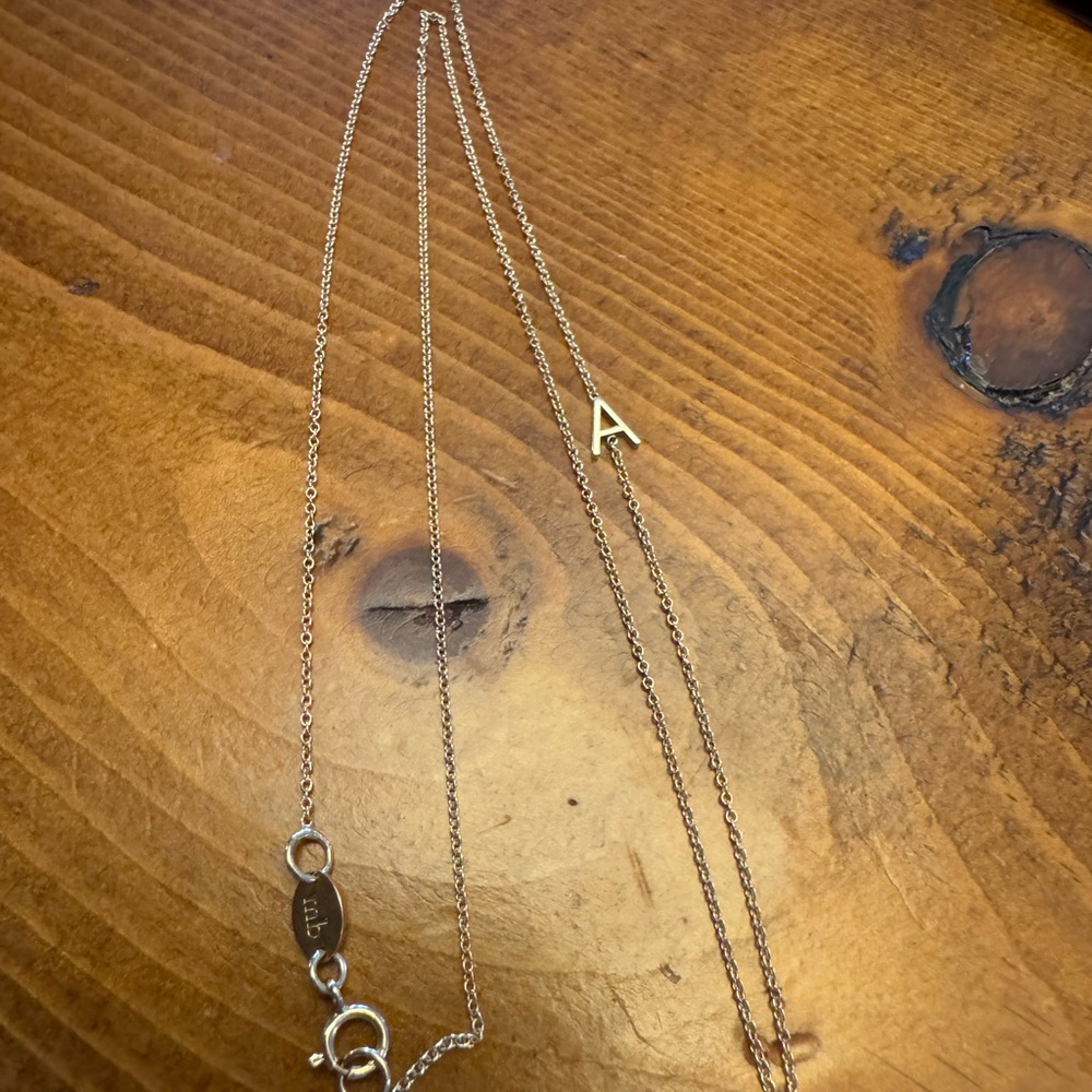 Maya Brenner 14k A Necklace 16 inches